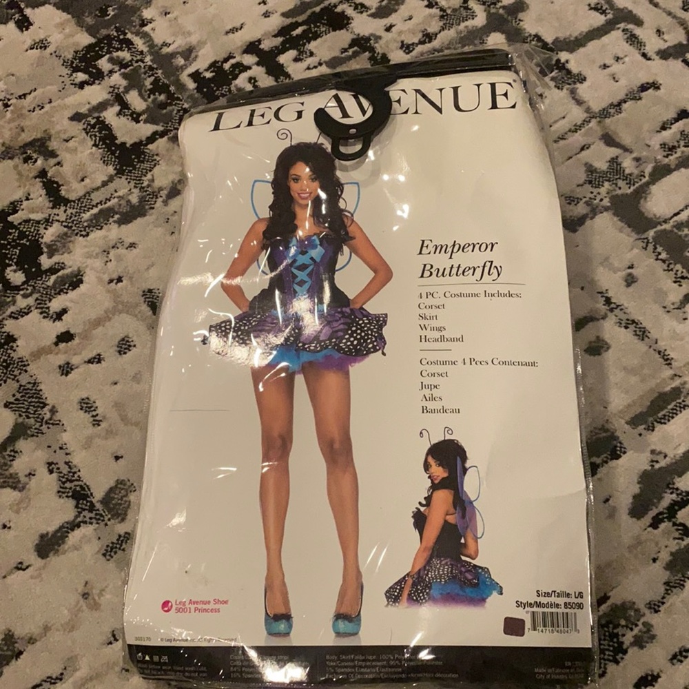 Butterfly corset tutu style Halloween costume Size large